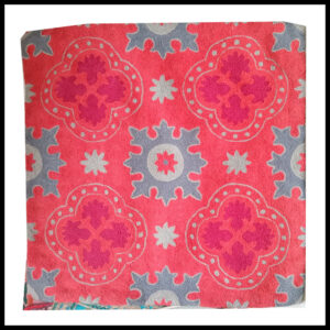 Elegant Floral Printed Cushion Cover – Decorative Pillow Case Size (19cm x 20cm)