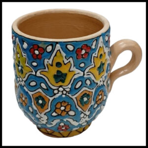 Handcrafted Iraani Mug – Traditional Artistic Tea & Coffee Cup with Vibrant Patterns