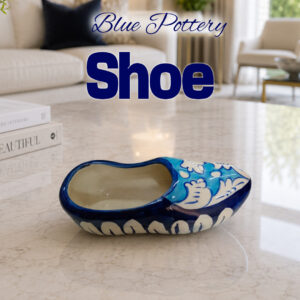 Blue Pottery Shoe Decor