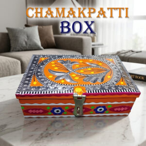 Chamakpatti Box: Real Truck Art Design for Storage and Decoration (W-20, H-14 cm)