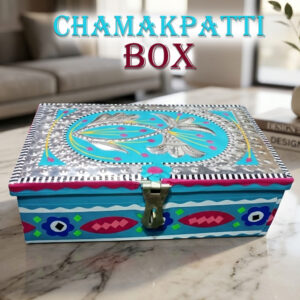 Chamakpatti Box: Real Truck Art Design for Storage and Decoration (W-20, H-14 cm)