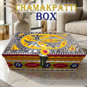 Chamakpatti Box: Real Truck Art Design for Storage and Decoration (W-20, H-14 cm)