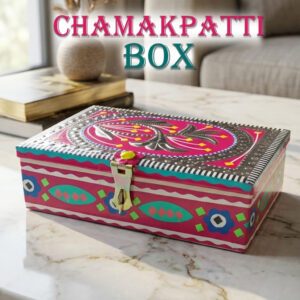 Chamakpatti Box: Real Truck Art Design for Storage and Decoration (W-20, H-14 cm)