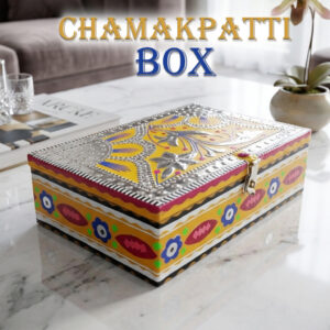 Chamakpatti Box: Real Truck Art Design for Storage and Decoration (W-25, H-17 cm)