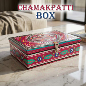 Chamakpatti Box: Real Truck Art Design for Storage and Decoration (W-27, H-19 cm)