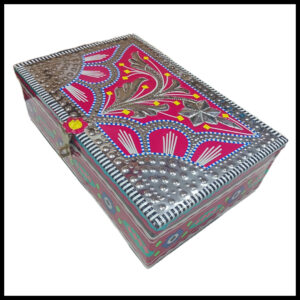 Chamakpatti Box: Real Truck Art Design for Storage and Decoration (W-25, H-17 cm)