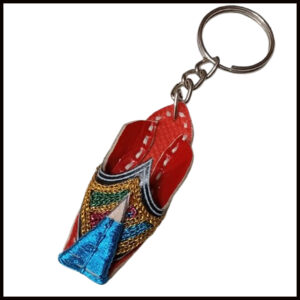 Handmade Traditional Mini Shoe Keychain Unique Handcrafted Charm