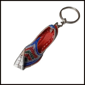 Handmade Traditional Mini Shoe Keychain Unique Handcrafted Charm