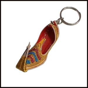 Handmade Traditional Mini Shoe Keychain Unique Handcrafted Charm