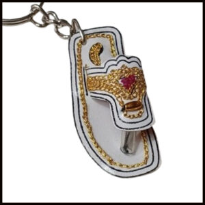 Colorful Mini Slipper Key Chain – Ethnic Khussa Design