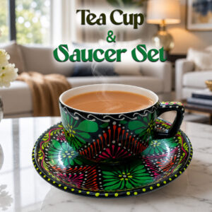 Hand-Painted Truck Art Tea Cup and Saucer Set