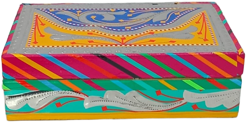 Chamakpatti Box: Real Truck Art Design for Storage and Decoration (W-20, H-12.5 cm) - Image 7