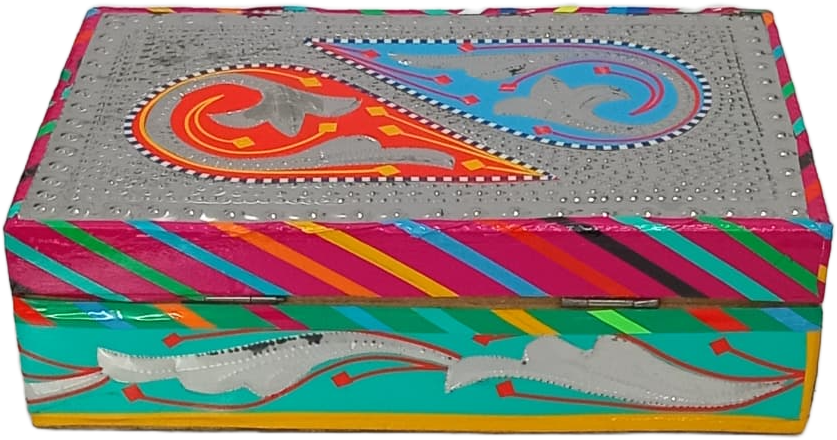 Chamakpatti Box: Real Truck Art Design for Storage and Decoration (W-20, H-12.5 cm) - Image 8