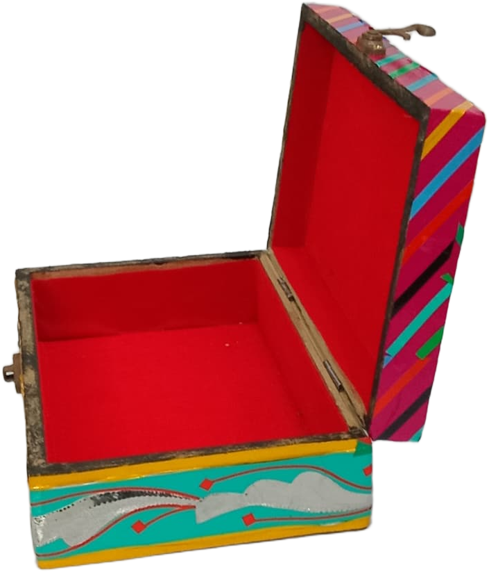 Chamakpatti Box: Real Truck Art Design for Storage and Decoration (W-20, H-12.5 cm) - Image 9