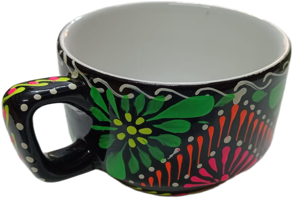Hand-Painted Truck Art Tea Cup and Saucer Set - Image 3