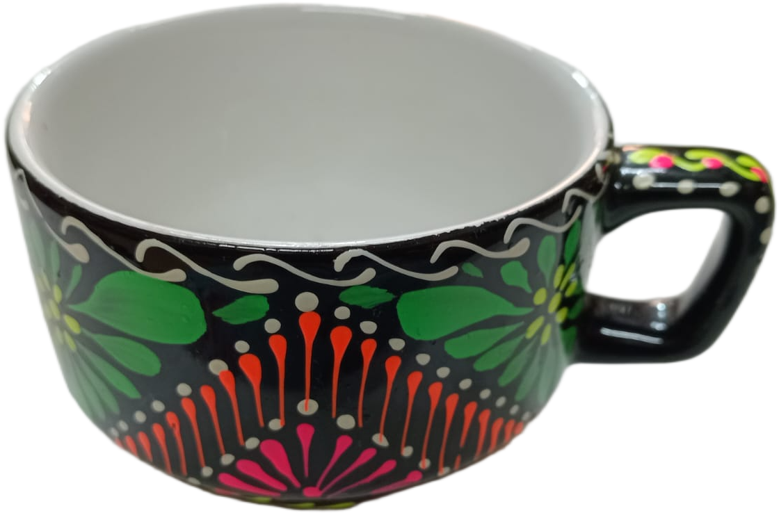 Hand-Painted Truck Art Tea Cup and Saucer Set - Image 4