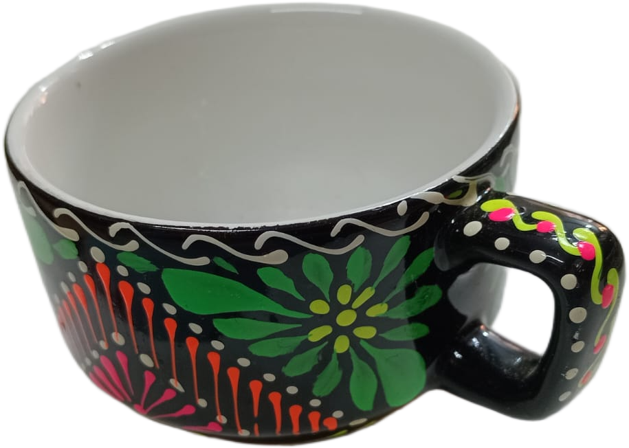 Hand-Painted Truck Art Tea Cup and Saucer Set - Image 5