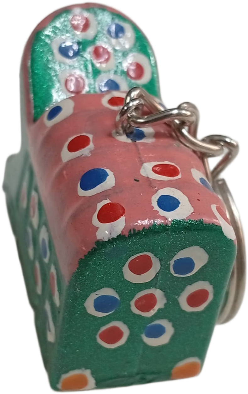Handmade Mini Truck Keychain – Traditional Pakistani Truck Art Style - Image 5