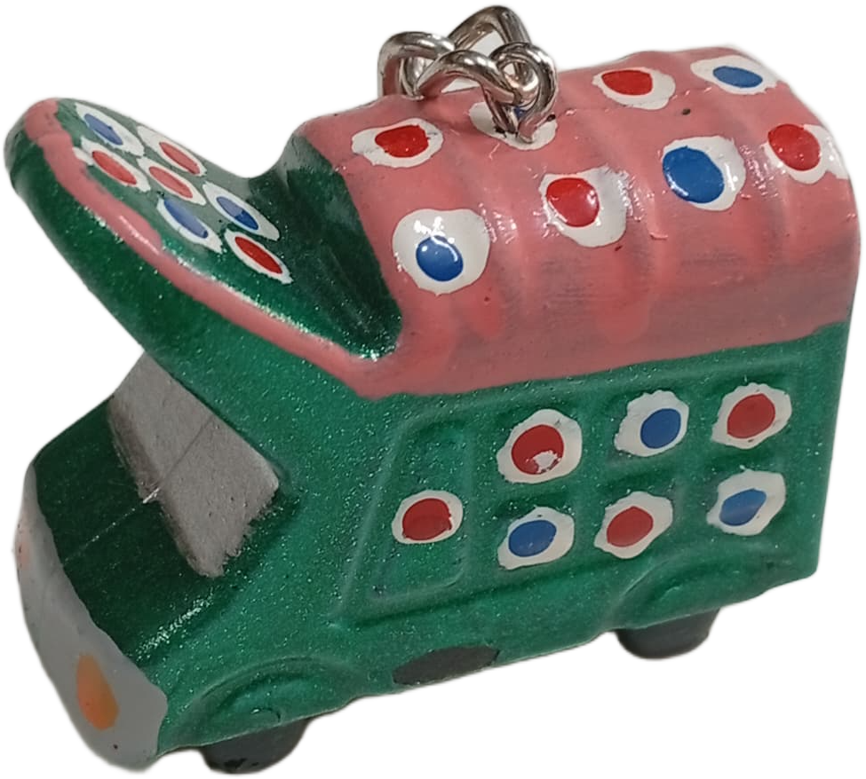 Handmade Mini Truck Keychain – Traditional Pakistani Truck Art Style - Image 6