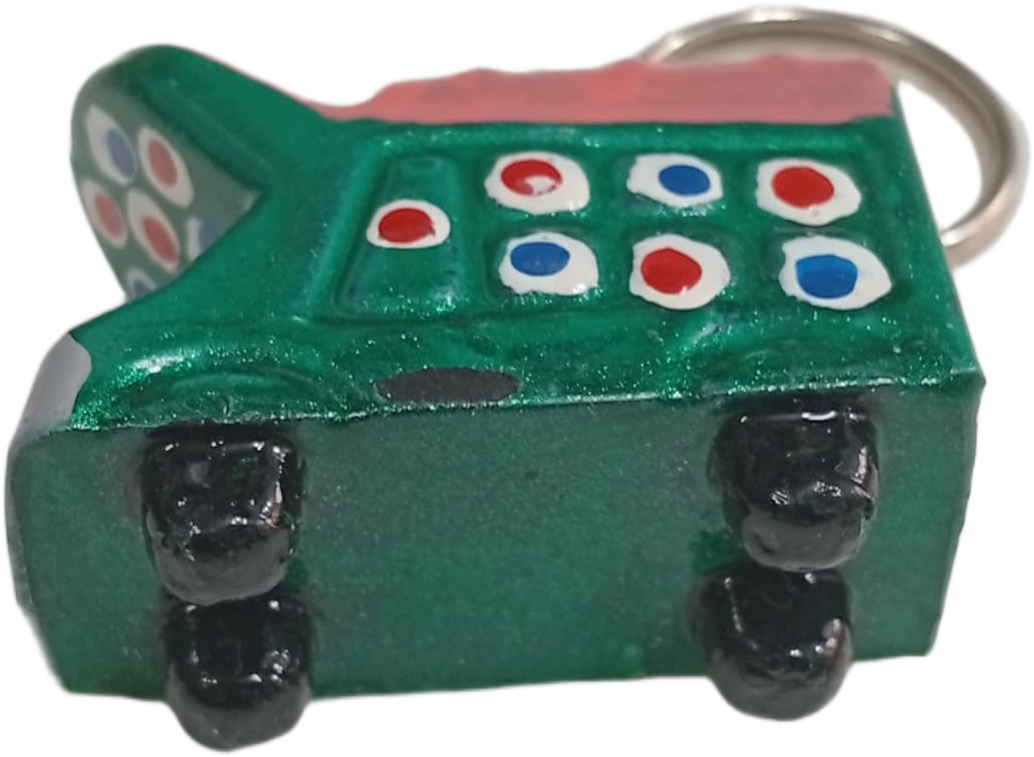 Handmade Mini Truck Keychain – Traditional Pakistani Truck Art Style - Image 7