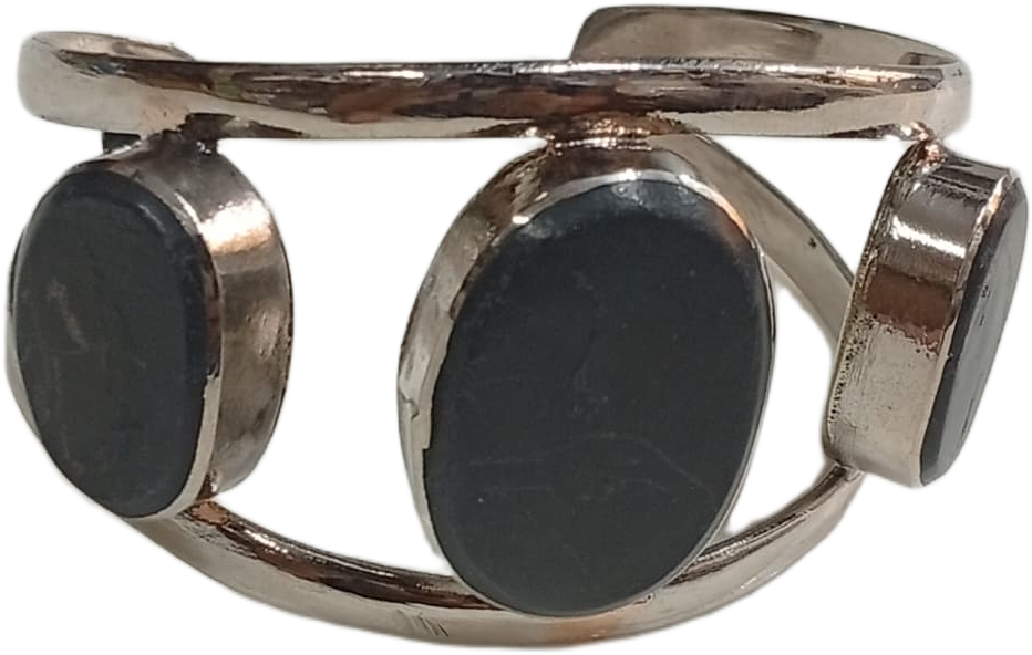 Elegant Afghani Stone Cuff Bracelet – Traditional Tribal Jewelry - Image 4