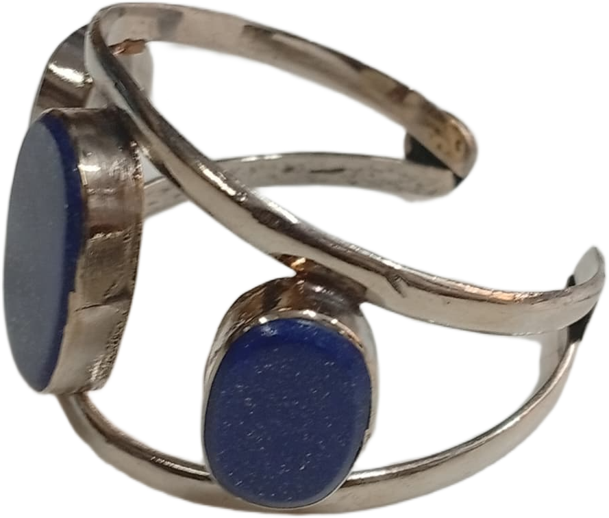 Elegant Afghani Stone Cuff Bracelet – Traditional Tribal Jewelry - Image 4