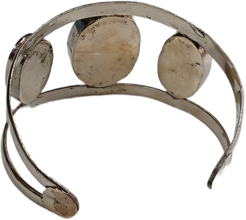 Elegant Afghani Stone Cuff Bracelet – Traditional Tribal Jewelry - Image 7