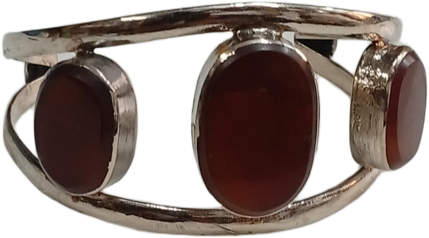 Elegant Afghani Stone Cuff Bracelet – Traditional Tribal Jewelry - Image 6
