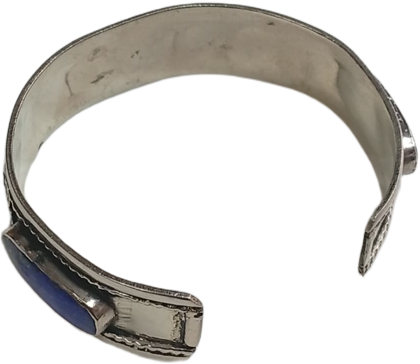 Elegant Afghani Stone Cuff Bracelet – Traditional Tribal Jewelry - Image 6