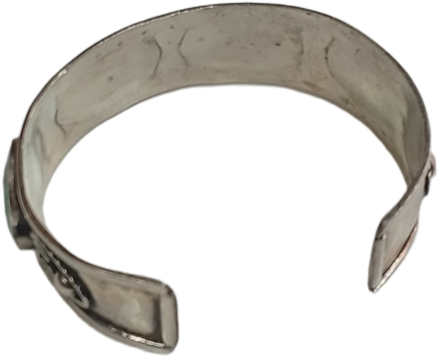 Elegant Afghani Stone Cuff Bracelet – Traditional Tribal Jewelry - Image 5