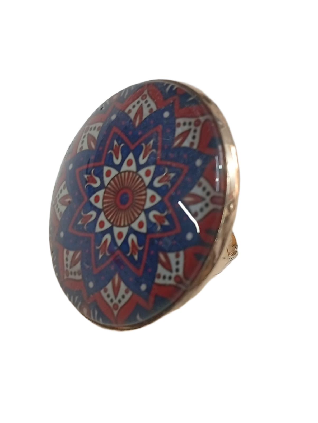 Elegant Mandala Ring – Bohemian Ethnic Statement Jewelry - Image 4