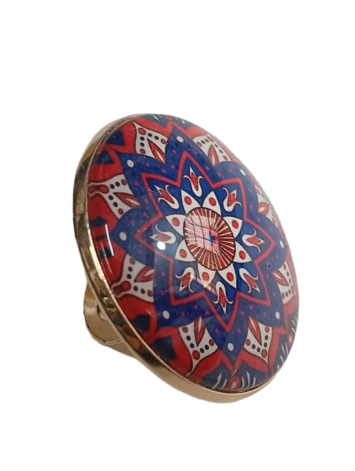 Elegant Mandala Ring – Bohemian Ethnic Statement Jewelry - Image 7