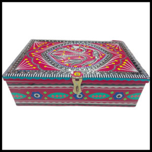 Chamakpatti Box: Real Truck Art Design for Storage and Decoration (W-27, H-19 cm)