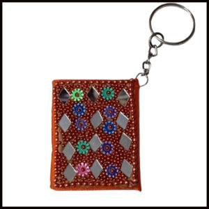 Handmade Decorative Book Key Chain – Traditional Art Design