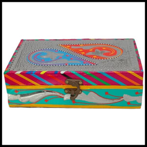 Chamakpatti Box: Real Truck Art Design for Storage and Decoration (W-20, H-12.5 cm)