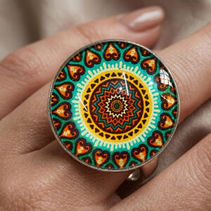 Elegant Mandala Ring – Bohemian Ethnic Statement Jewelry