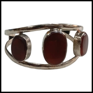 Elegant Afghani Stone Cuff Bracelet – Traditional Tribal Jewelry