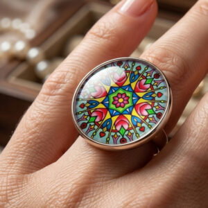 Elegant Mandala Ring – Bohemian Ethnic Statement Jewelry