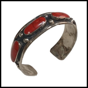 Elegant Afghani Stone Cuff Bracelet – Traditional Tribal Jewelry