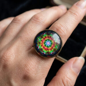 Elegant Mandala Ring – Bohemian Ethnic Statement Jewelry
