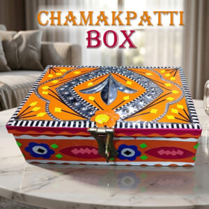 Chamakpatti Box: Real Truck Art Design for Storage and Decoration (W-16, H-11 cm)