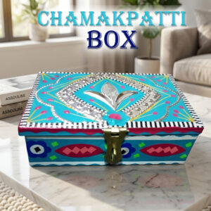 Chamakpatti Box: Real Truck Art Design for Storage and Decoration (W-16, H-11 cm)