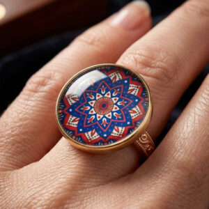 Elegant Mandala Ring – Bohemian Ethnic Statement Jewelry