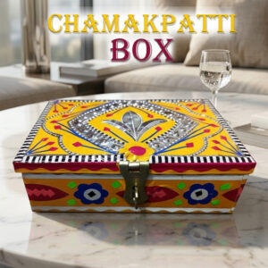 Chamakpatti Box: Real Truck Art Design for Storage and Decoration (W-16, H-11 cm)