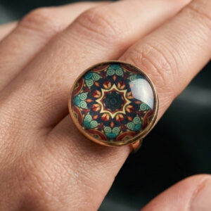 Elegant Mandala Ring – Bohemian Ethnic Statement Jewelry