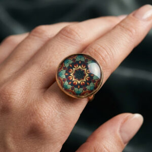 Elegant Mandala Ring – Bohemian Ethnic Statement Jewelry