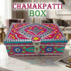 Chamakpatti Box: Real Truck Art Design for Storage and Decoration (W-16, H-11 cm)