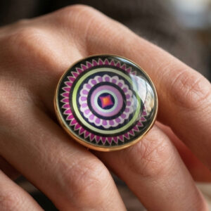 Elegant Mandala Ring – Bohemian Ethnic Statement Jewelry