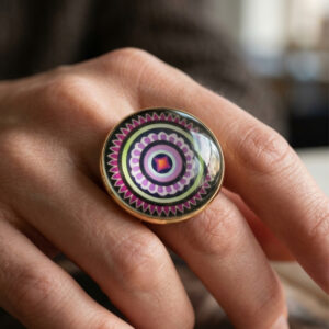 Elegant Mandala Ring – Bohemian Ethnic Statement Jewelry