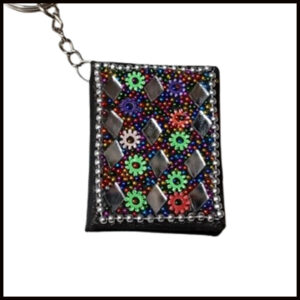 Handmade Decorative Book Key Chain – Traditional Art Design